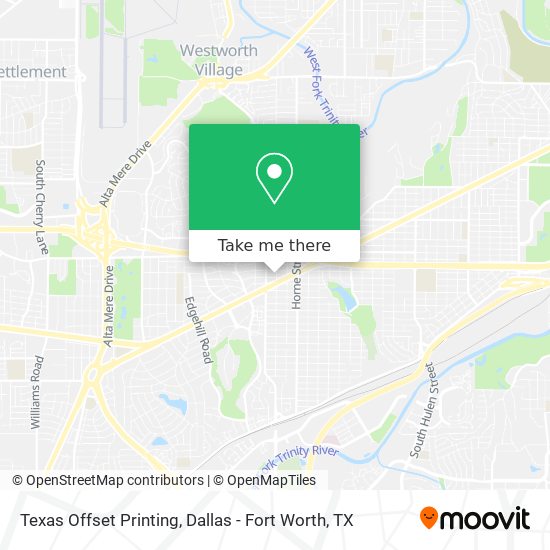 Texas Offset Printing map