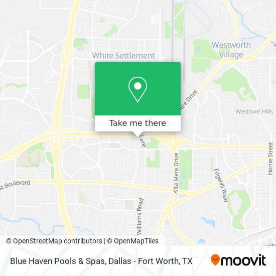 Mapa de Blue Haven Pools & Spas