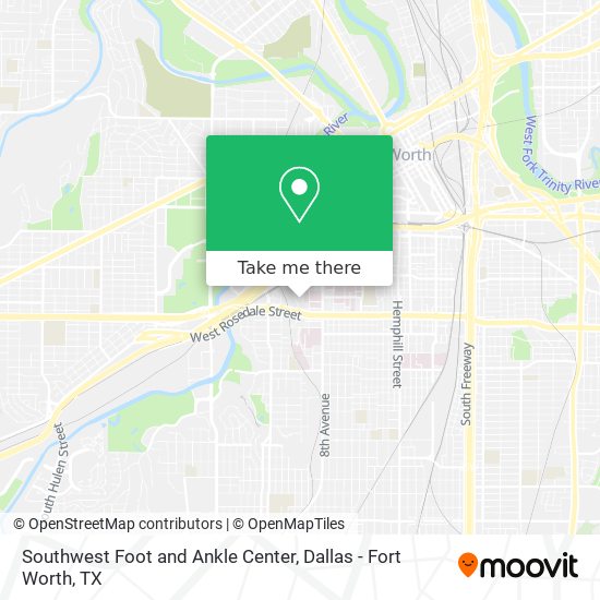 Southwest Foot and Ankle Center map