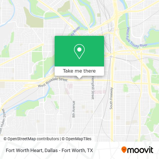 Mapa de Fort Worth Heart