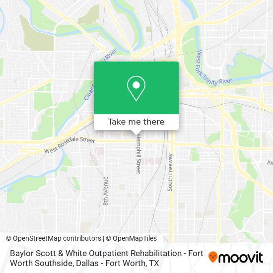 Baylor Scott & White Outpatient Rehabilitation - Fort Worth Southside map