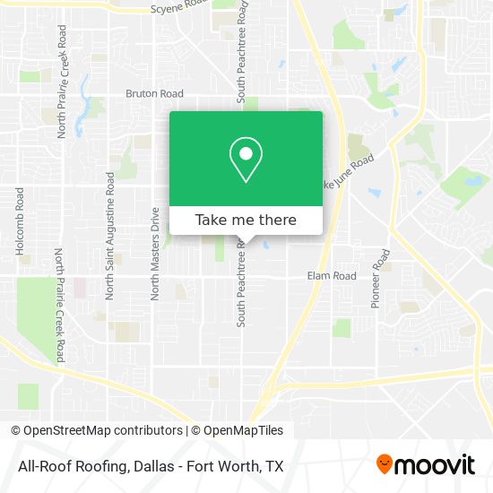 All-Roof Roofing map
