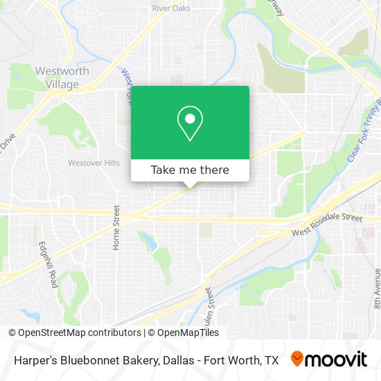 Harper's Bluebonnet Bakery map