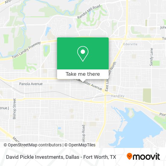 David Pickle Investments map