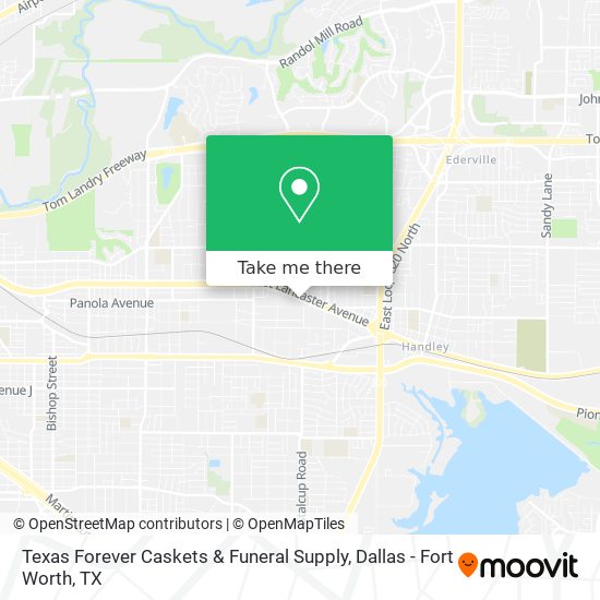 Texas Forever Caskets & Funeral Supply map