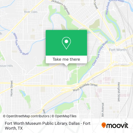 Fort Worth Museum Public Library map