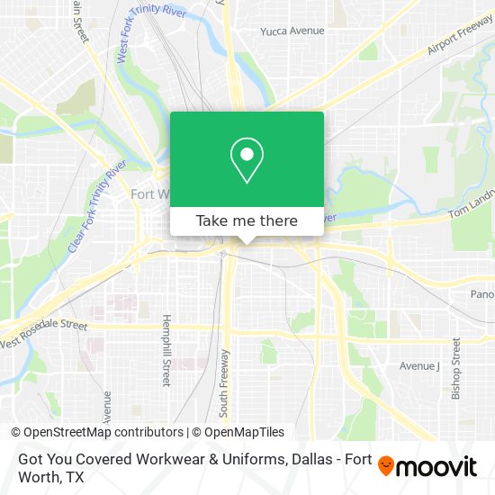 Got You Covered Workwear & Uniforms map