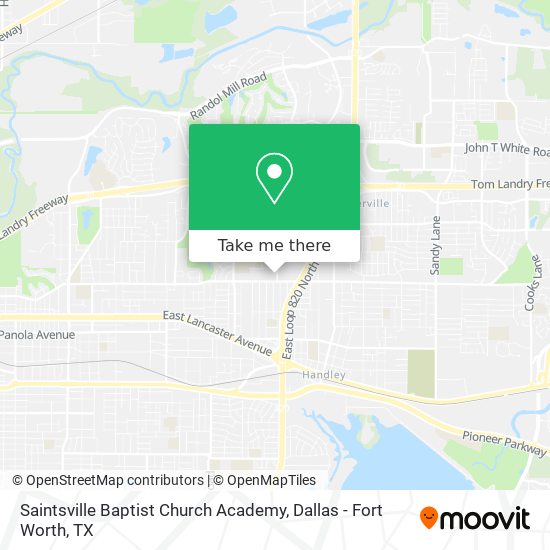 Mapa de Saintsville Baptist Church Academy