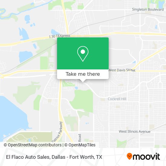 El Flaco Auto Sales map