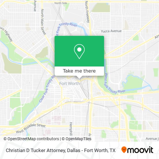 Christian D Tucker Attorney map