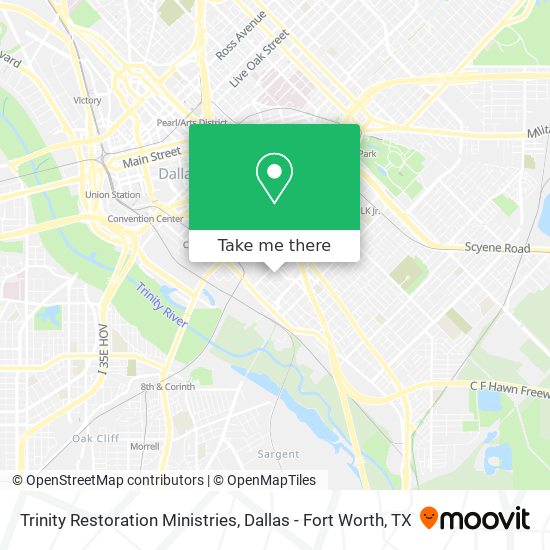 Trinity Restoration Ministries map