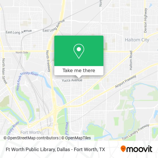 Ft Worth Public Library map