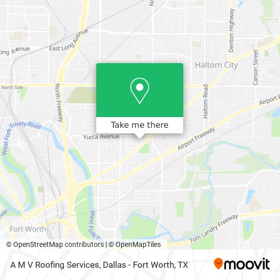 A M V Roofing Services map