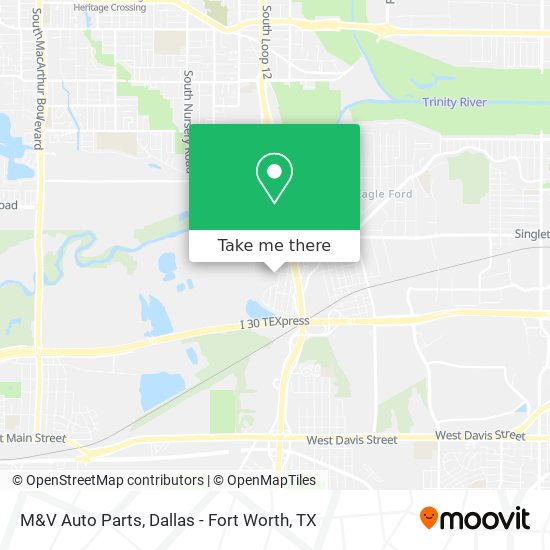 M&V Auto Parts map