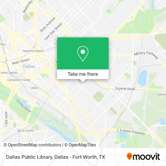 Dallas Public Library map