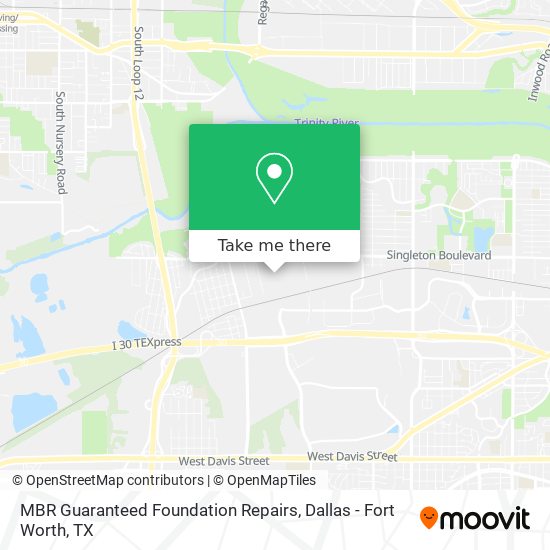 MBR Guaranteed Foundation Repairs map