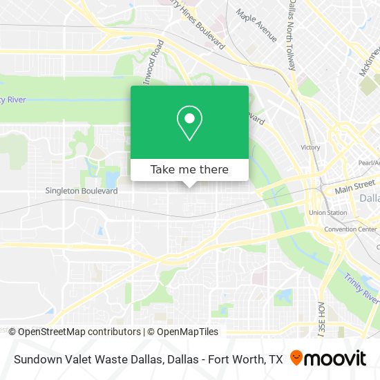 Sundown Valet Waste Dallas map
