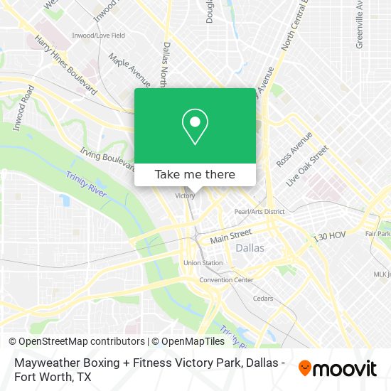 Mayweather Boxing + Fitness Victory Park map