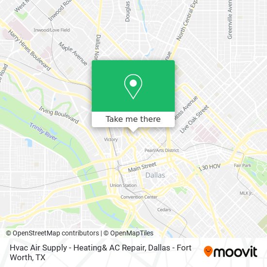 Hvac Air Supply - Heating& AC Repair map