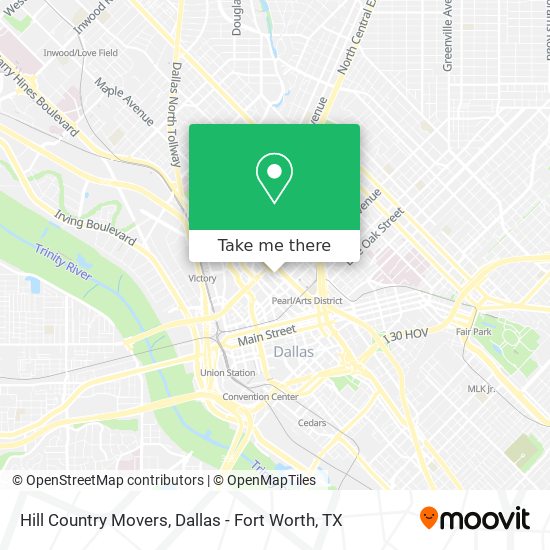 Hill Country Movers map