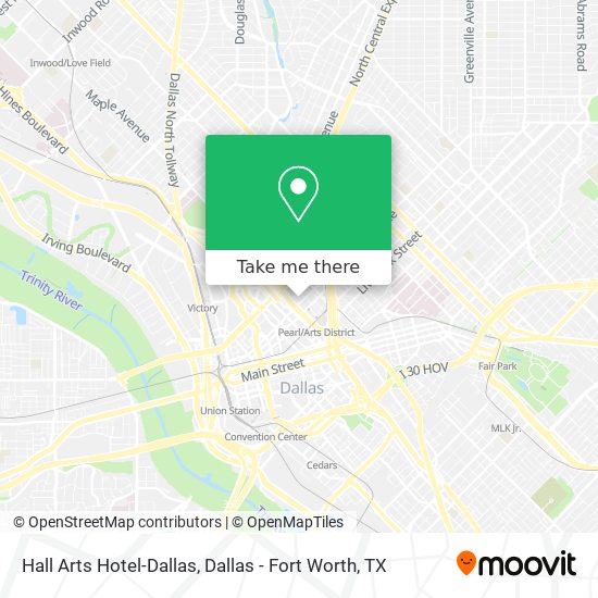 Mapa de Hall Arts Hotel-Dallas