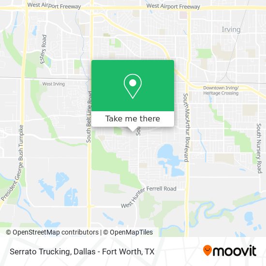 Serrato Trucking map