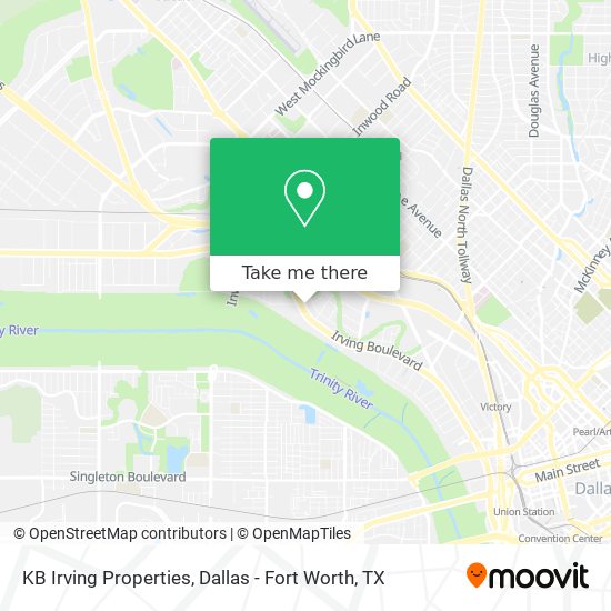 KB Irving Properties map