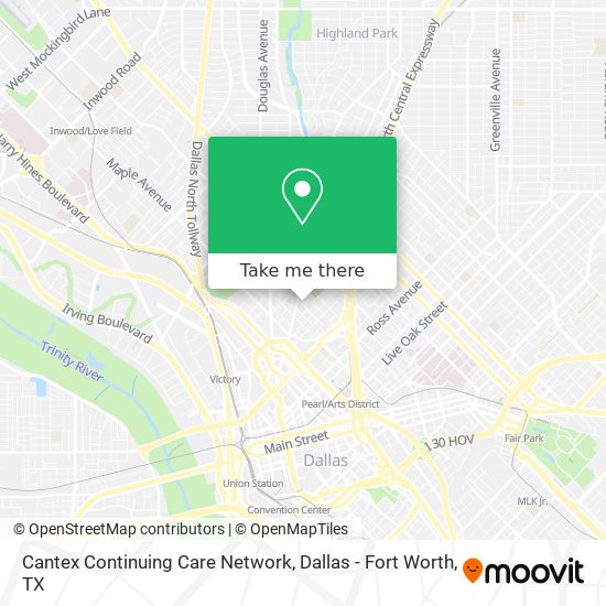 Cantex Continuing Care Network map