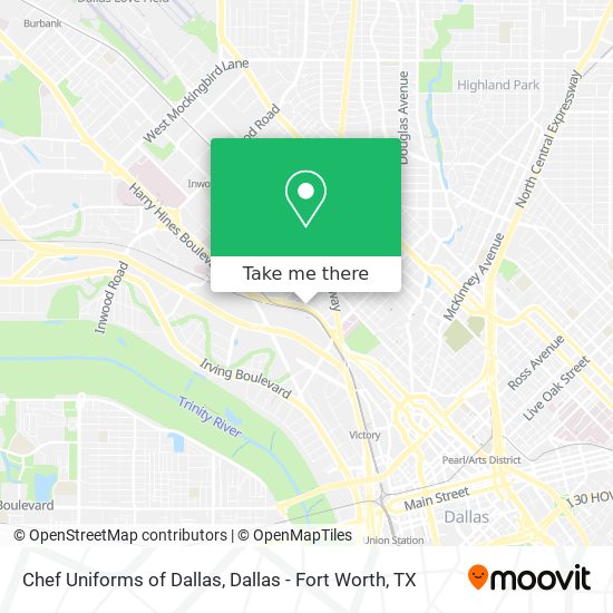 Mapa de Chef Uniforms of Dallas