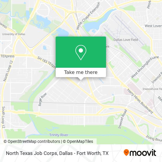 Mapa de North Texas Job Corps