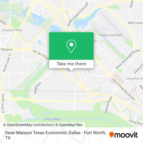 Mapa de Dean Manson Texas Economist