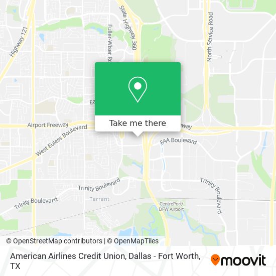 Mapa de American Airlines Credit Union