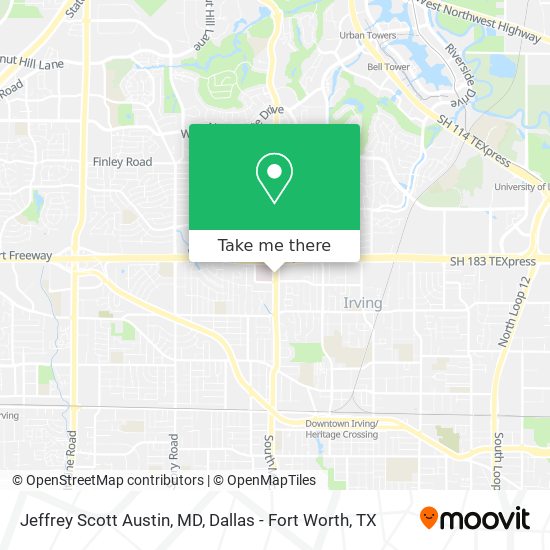 Jeffrey Scott Austin, MD map