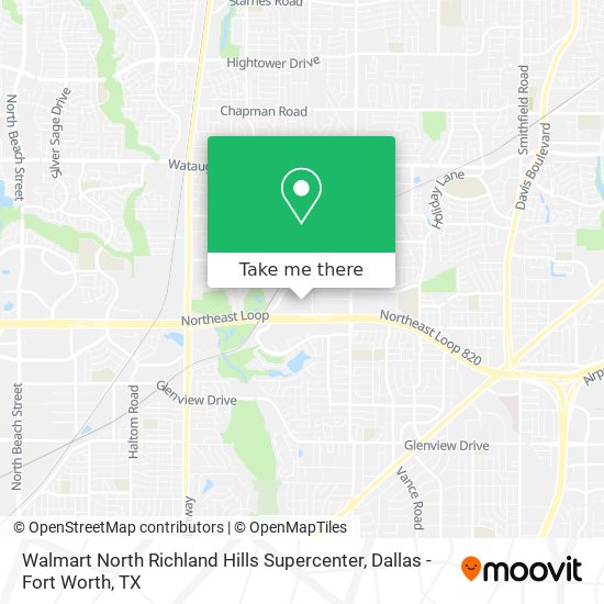 Walmart North Richland Hills Supercenter map