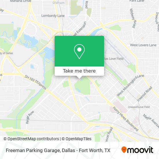 Freeman Parking Garage map