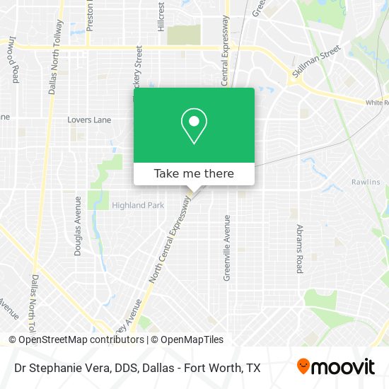 Dr Stephanie Vera, DDS map