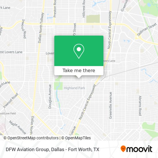 DFW Aviation Group map