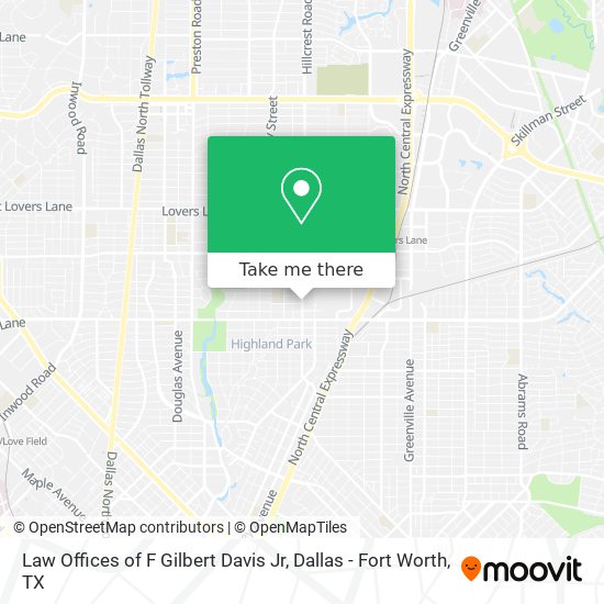 Law Offices of F Gilbert Davis Jr map