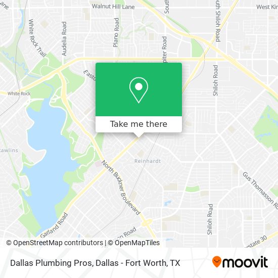 Dallas Plumbing Pros map