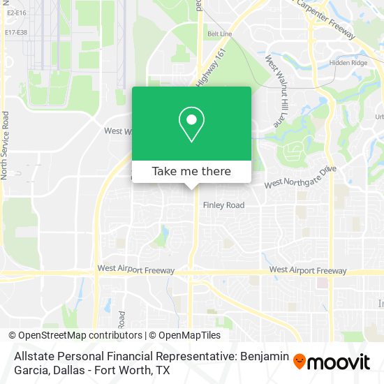 Allstate Personal Financial Representative: Benjamin Garcia map