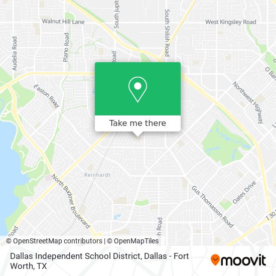 Dallas Independent School District map