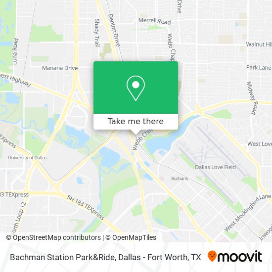 Bachman Station Park&Ride map