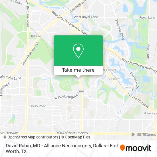 David Rubin, MD - Alliance Neurosurgery map