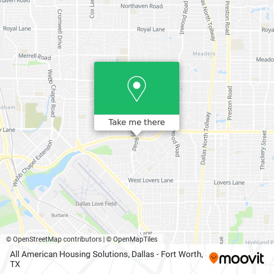 All American Housing Solutions map