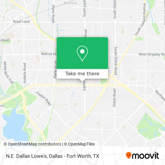 N.E. Dallas Lowe's map