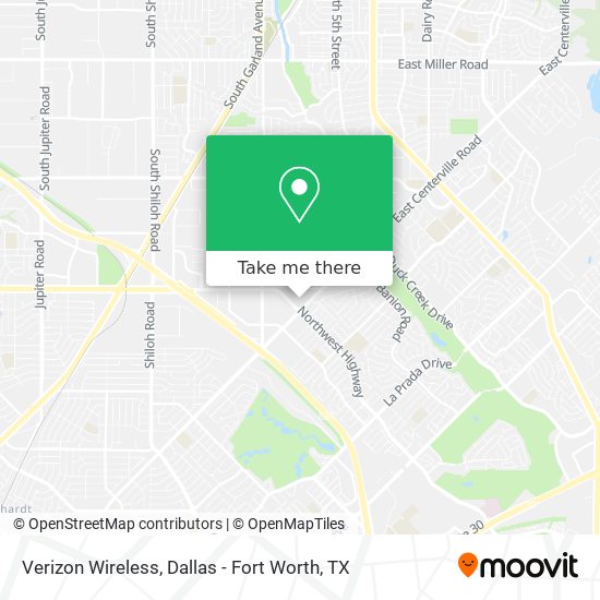Mapa de Verizon Wireless