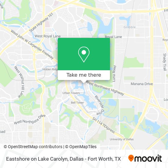 Mapa de Eastshore on Lake Carolyn