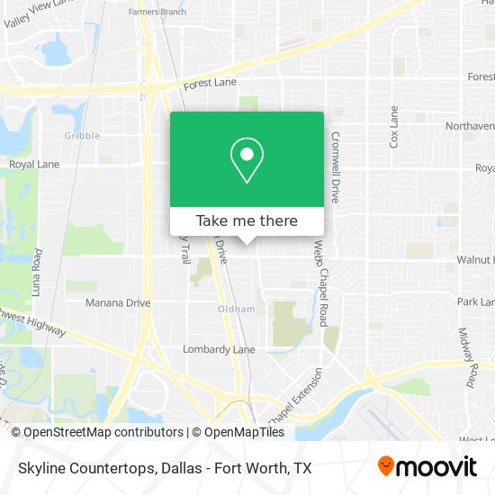 Skyline Countertops map