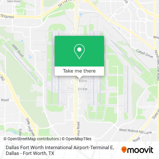 Dallas Fort Worth International Airport-Terminal E map
