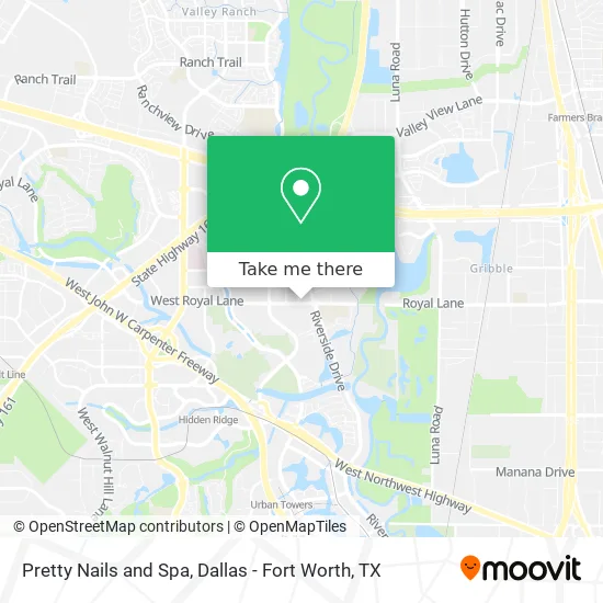 Mapa de Pretty Nails and Spa